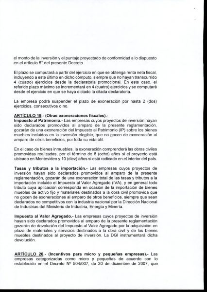 Hoja 12/15 del decreto MEF 172 de 30 de setiembre 2020